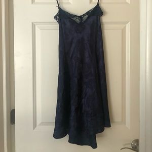 Blue Floral Slip Dress